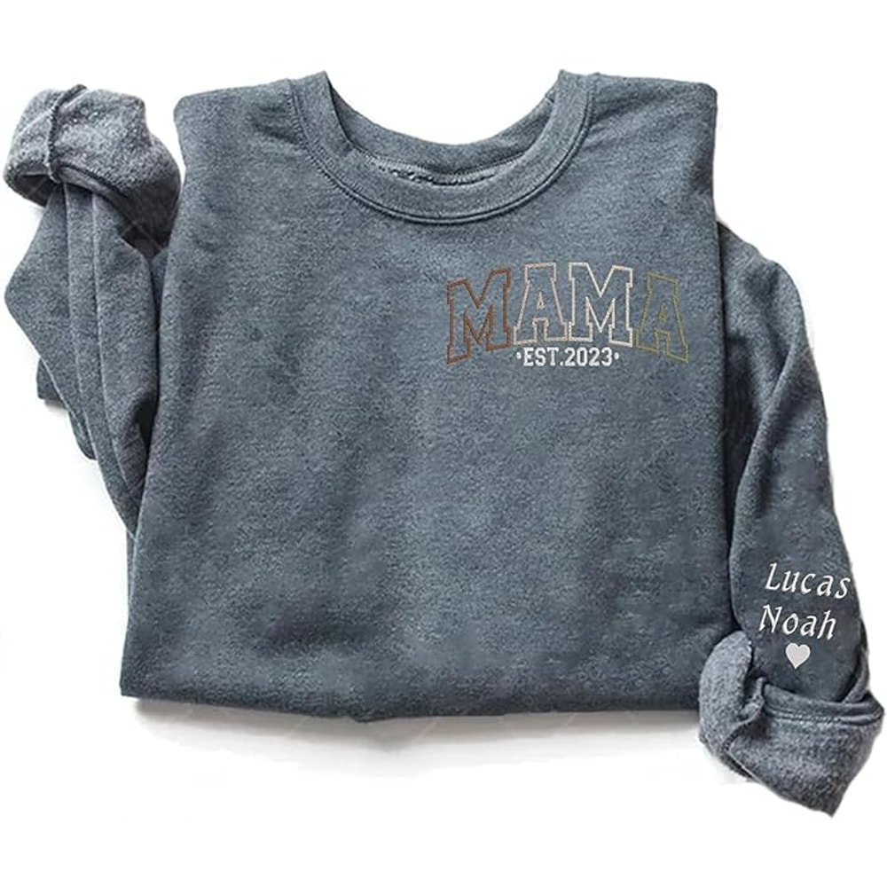 GodLover Customized Embroidered Mama Est 2023 Sweatshirt, Mom Life Sweatshirt, Mom Shirts For Women, Mama Gift, Mama Gift, Mom Hoodies For Women.jpg