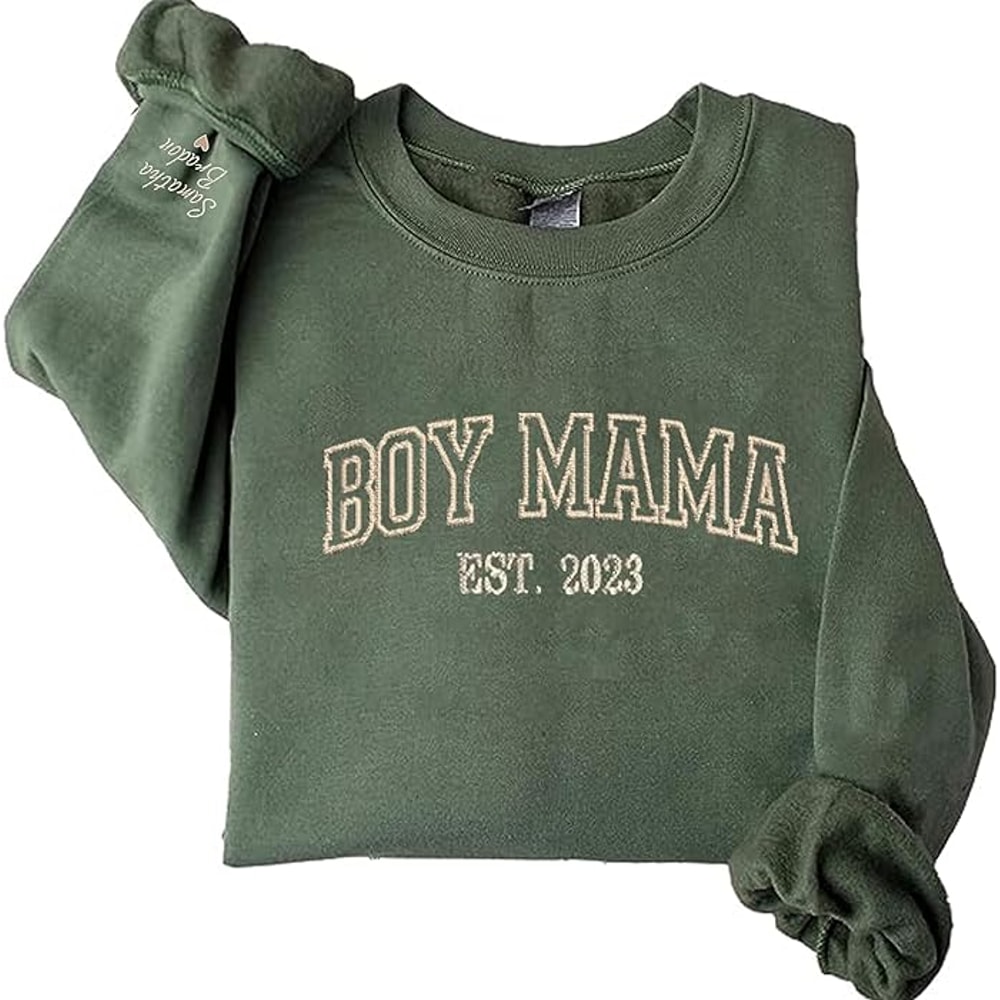 GodLover Personalized Embroidered Boy Mama Sweatshirt, Embroidered Boy Mama Est Sweatshirt, Personalized Embroidered Kid's Name On Sleeve Sweatshirt.jpg
