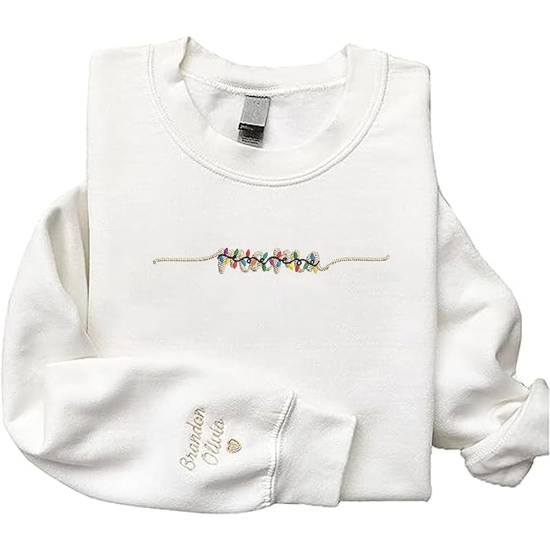 GodLover Personalized Embroidered Mama With Christmas Light Sweatshirt.jpg