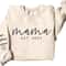 Personalized Mama Embroidered Sweatshirt, Custom Mama Est 2023 With Kids Names On Sleeve, Mama Sweatshirt For Women.jpg