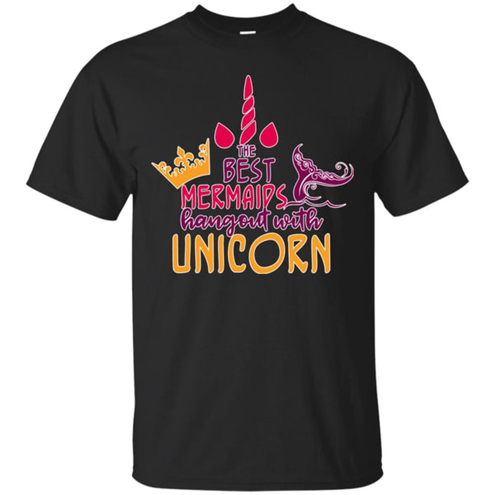 The Best Mermaids Hangout With Unicorn T Shirts.jpg