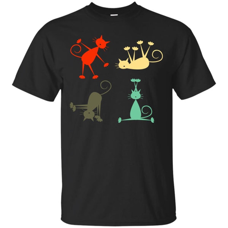 Yoga Retro Cat T Shirts 2.jpg