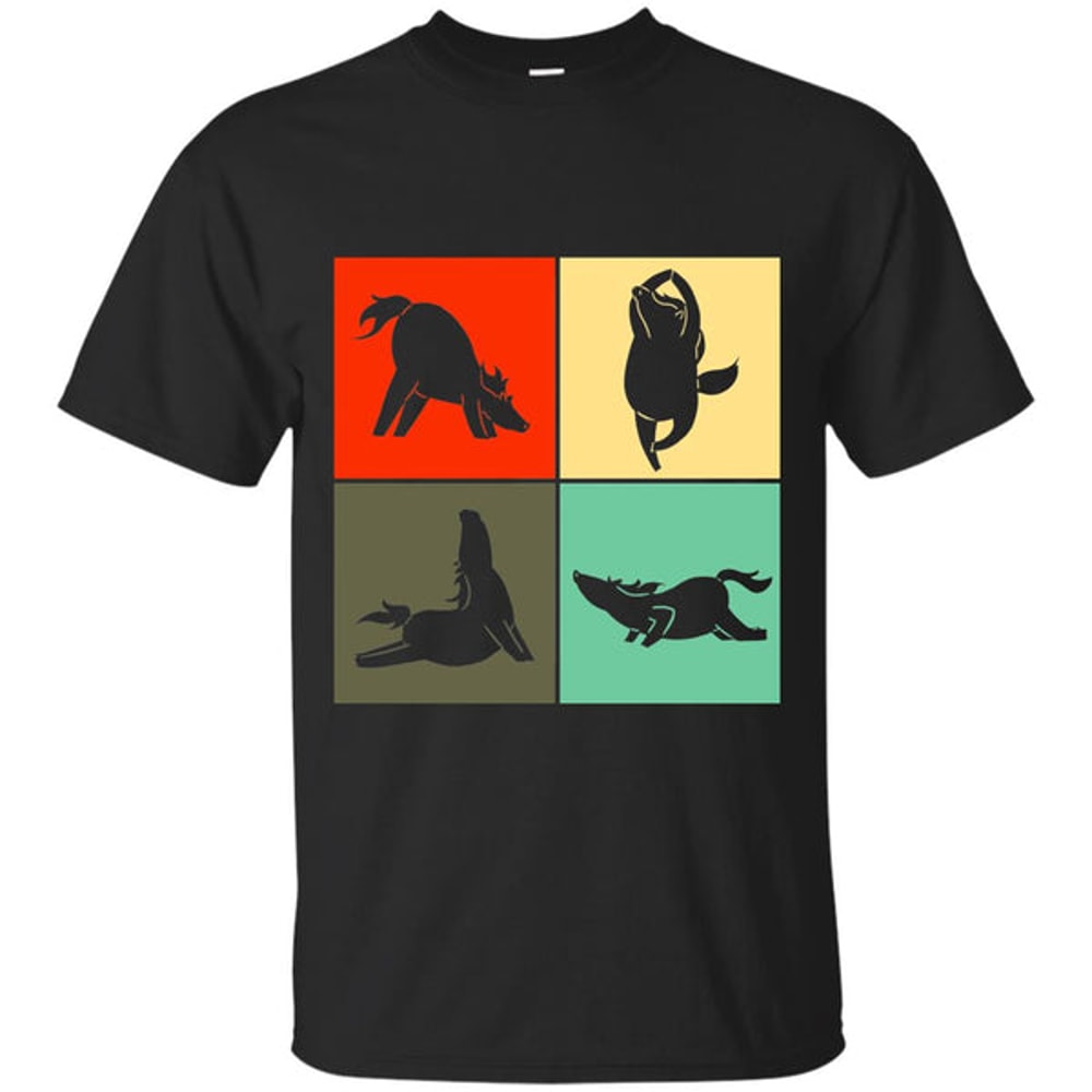 Yoga Retro Horse T Shirts.jpg