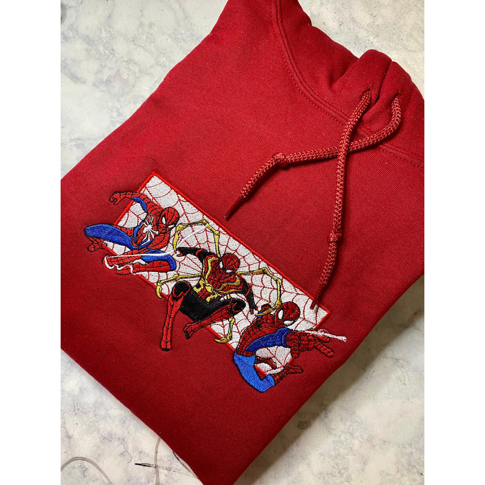 3 Spiderman Marvel Embroidered Shirt, Spiderman Embroidery T-Shirt, Spiderman Embroidered Sweatshirt, Spiderman Embroidered Polo Shirt 3.jpg