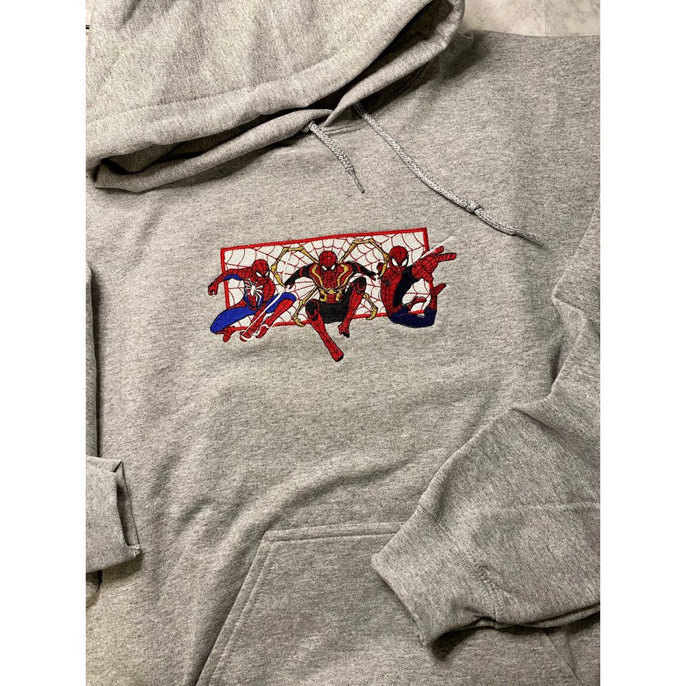 3 Spiderman Marvel Embroidered Shirt, Spiderman Embroidery T-Shirt, Spiderman Embroidered Sweatshirt, Spiderman Embroidered Polo Shirt 4.jpg