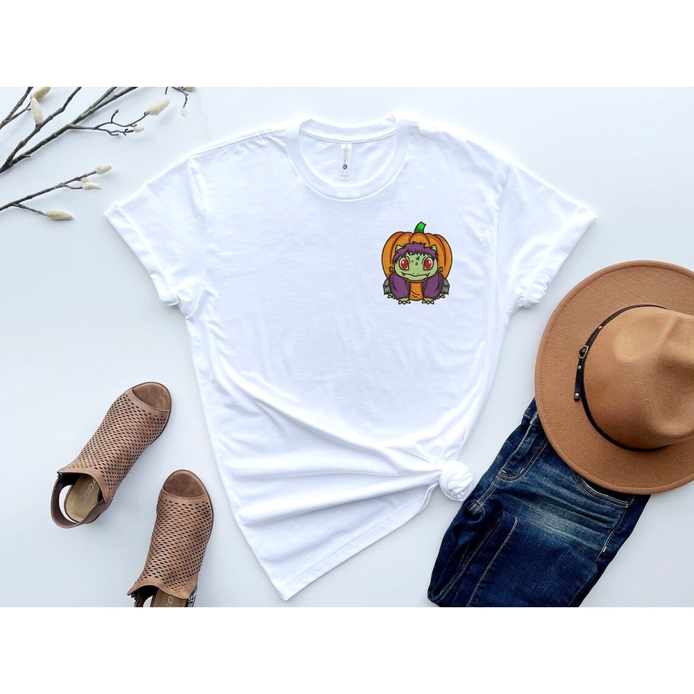 Bulbasaur Frankenstein Halloween Embroidered Shirt, Pumpkin Embroidered Shirt, Halloween Shirt 2.jpg