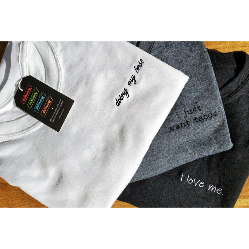 Custom Embroidered T-Shirt, Personalized, Weddings, Gifts, Matching, Friends, Men's, Women's, Kids.jpg