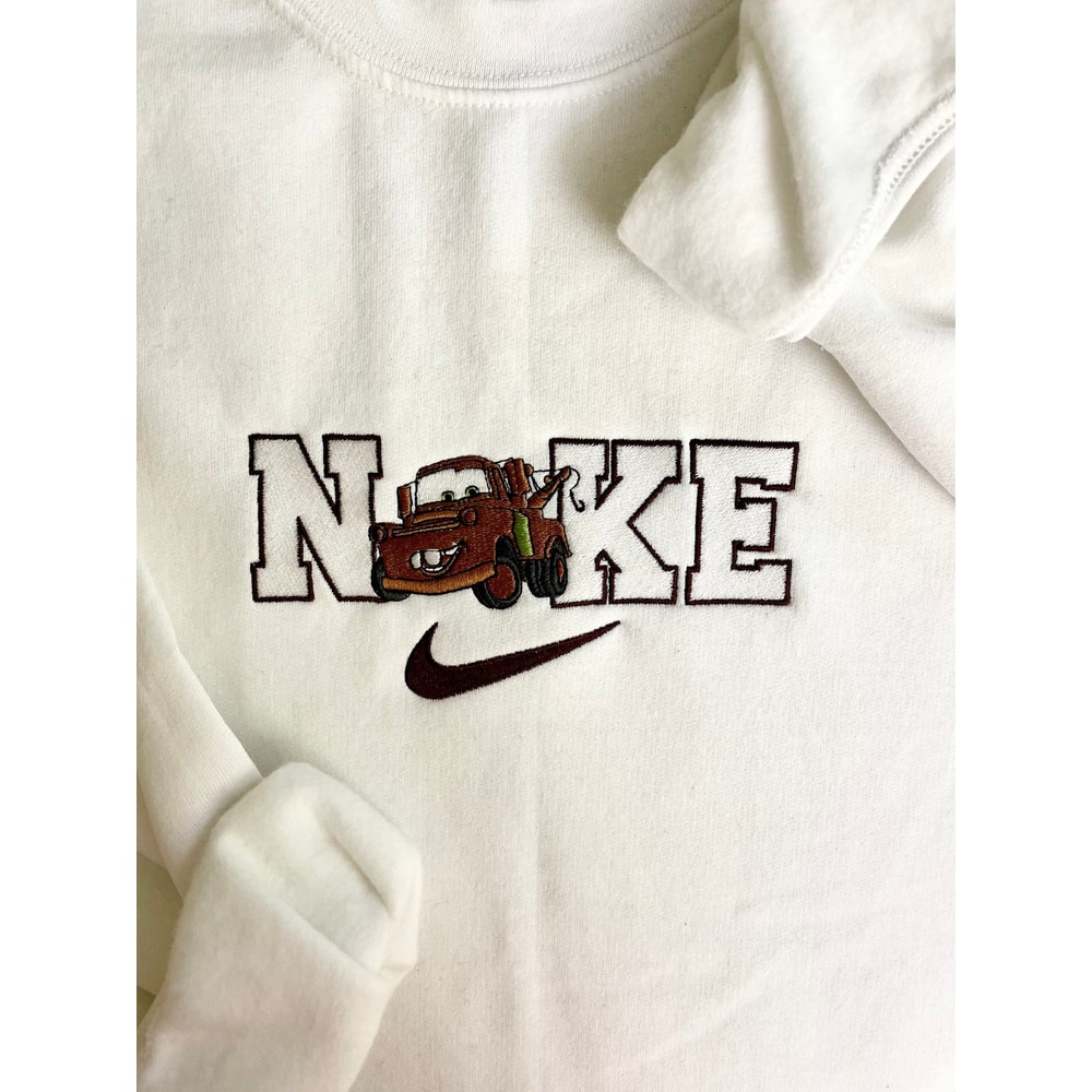 Disney Tow Mater N!ke Embroidered Sweatshirt Inspired Crewneck Sweatshirt Christmas Xmas.jpg
