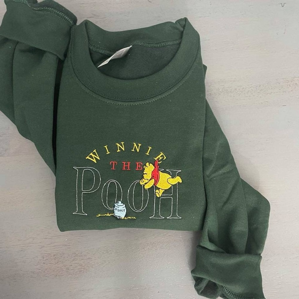 Disney Winnie The Pooh Embroidered Sweatshirt Inspired Crewneck Sweatshirt Christmas Xmas.jpg