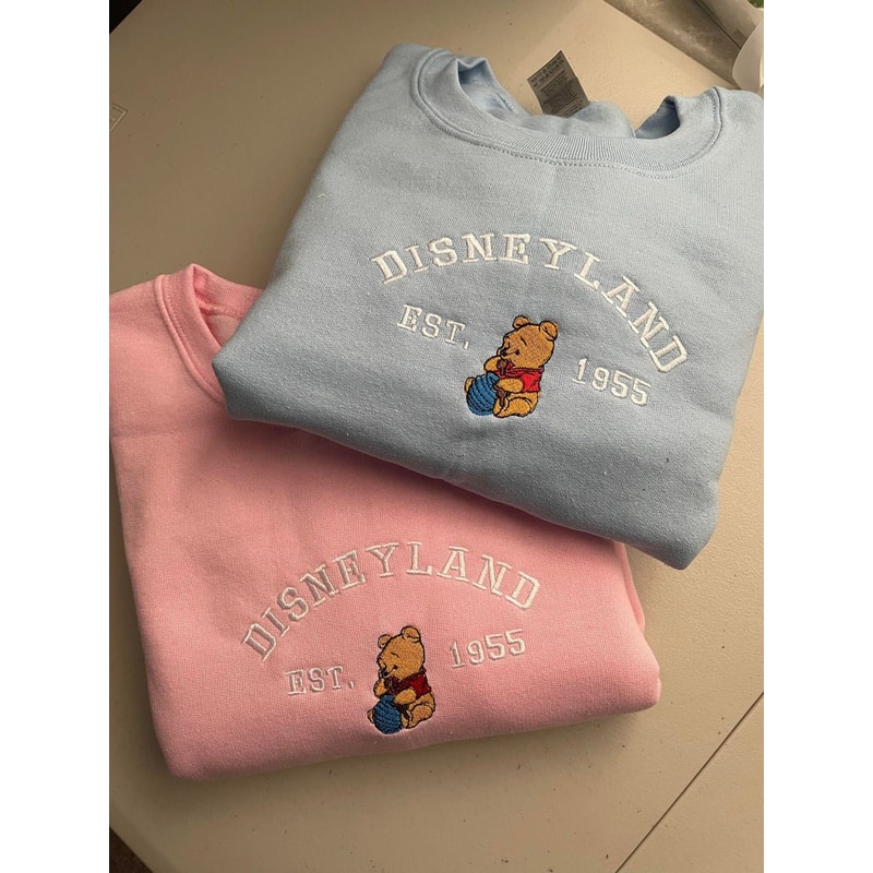 Disneyland Vintage 1955 EST Embroidered Sweatshirt Inspired Crewneck Sweatshirt Christmas Xmas.jpg