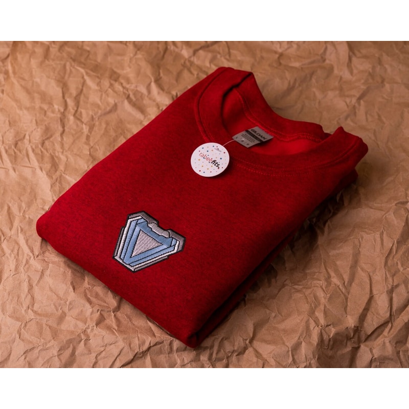 Marvel Arc Reactor Embroidered Sweatshirt Christmas Xmas.jpg