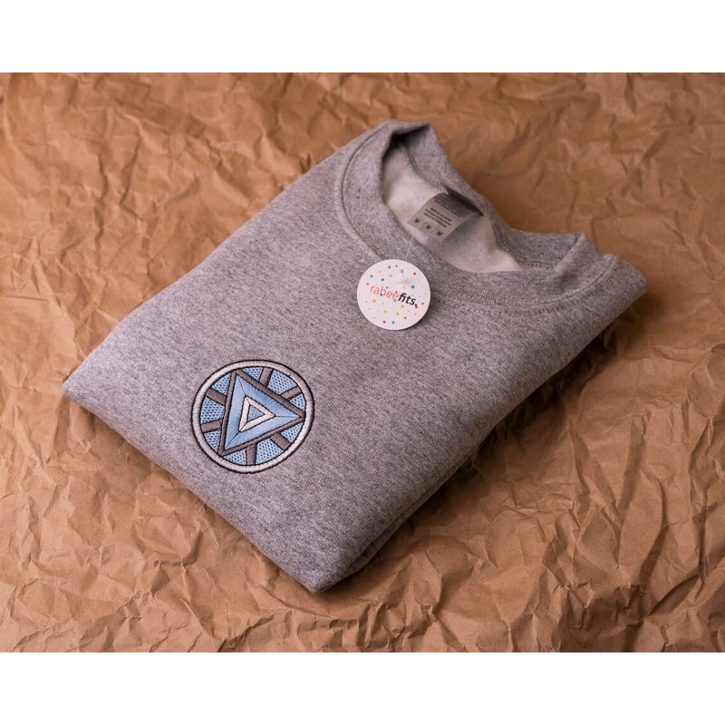 Marvel Arc Reactor V2 Embroidered Sweatshirt Christmas Xmas.jpg