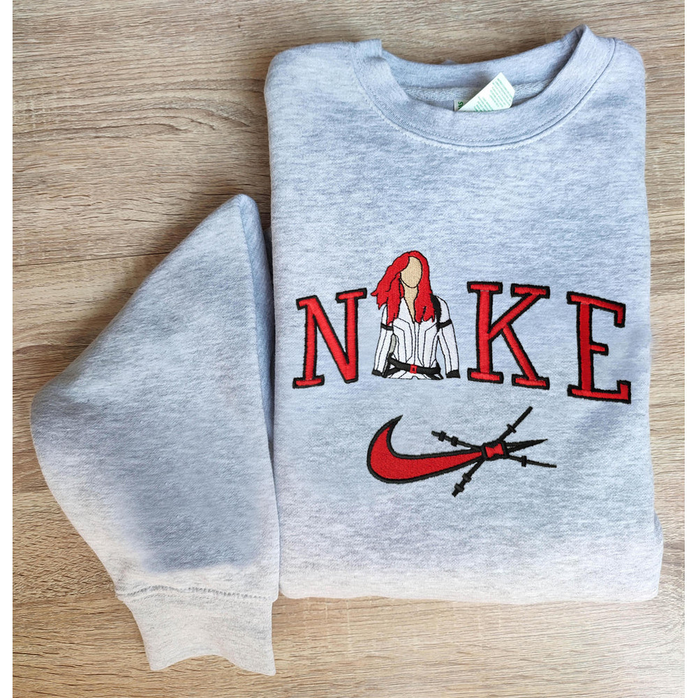 Marvel Avengers Black Widow Nike Logo Embroidered Sweatshirt, Marvel Embroidered T-shirt, Marvel Embroidery Polo Shirt.jpg