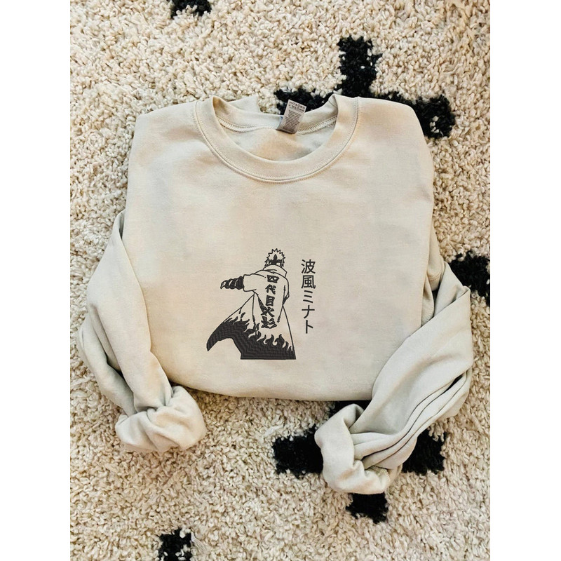 Minato Anime Naruto Embroidered Shirt, Naturo Embroidery T-Shirt, Naturo Embroidered Sweatshirt, Naturo Embroidered Polo Shirt.jpg