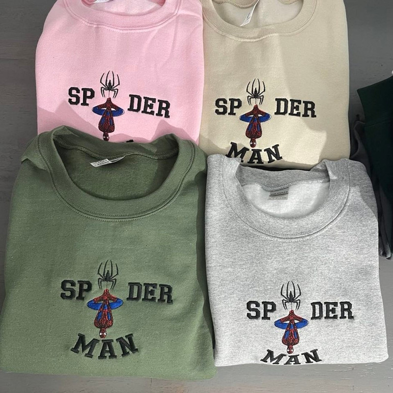 New Trend Spiderman Avenger Marvel Embroidered Sweatshirt Inspired Crewneck Sweatshirt Christmas Xmas.jpg
