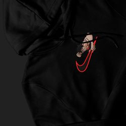 one piece monkey d luffy nike embroidered sweatshirt, one piece anime embroider sweatshirt