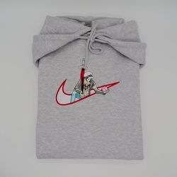 one piece trafalgar d water law nike embroidered sweatshirt, one piece anime embroider sweatshirt