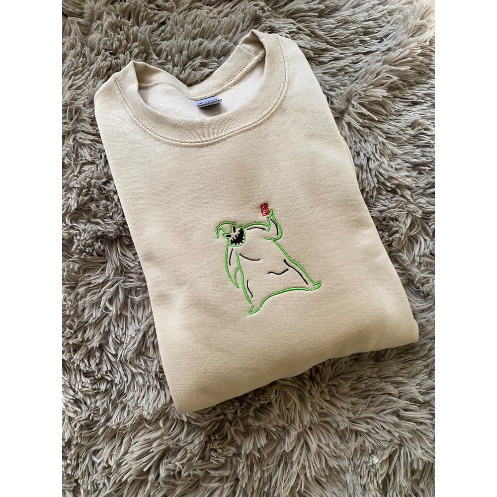 Oogie Boogie Disney Embroidered Sweatshirt Christmas Xmas.jpg
