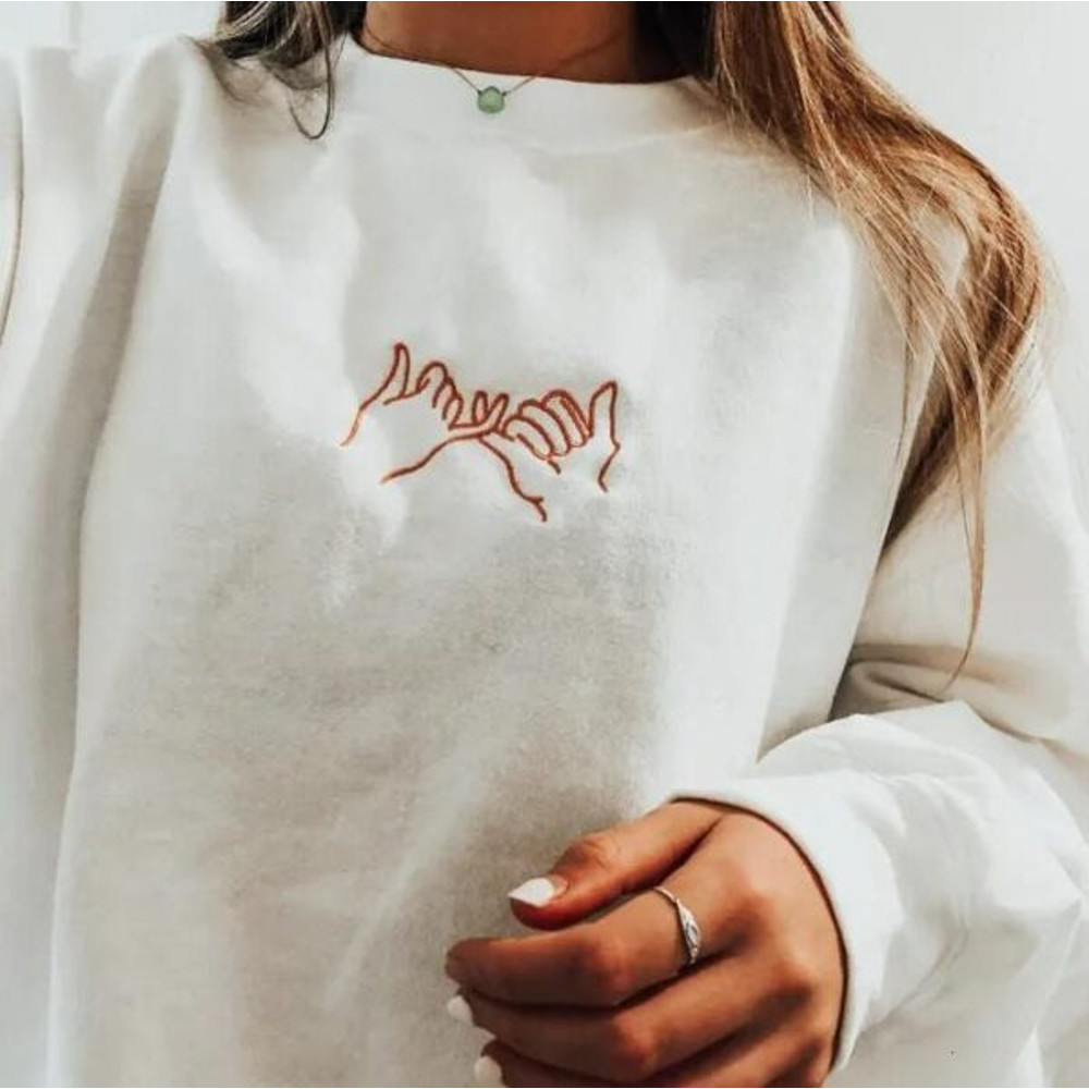 Pinky Promise Matching Besties Embroidered Shirt, Besties Embroidery T-Shirt, Besties Embroidered Sweatshirt, Besties Embroidered Polo Shirt.jpg