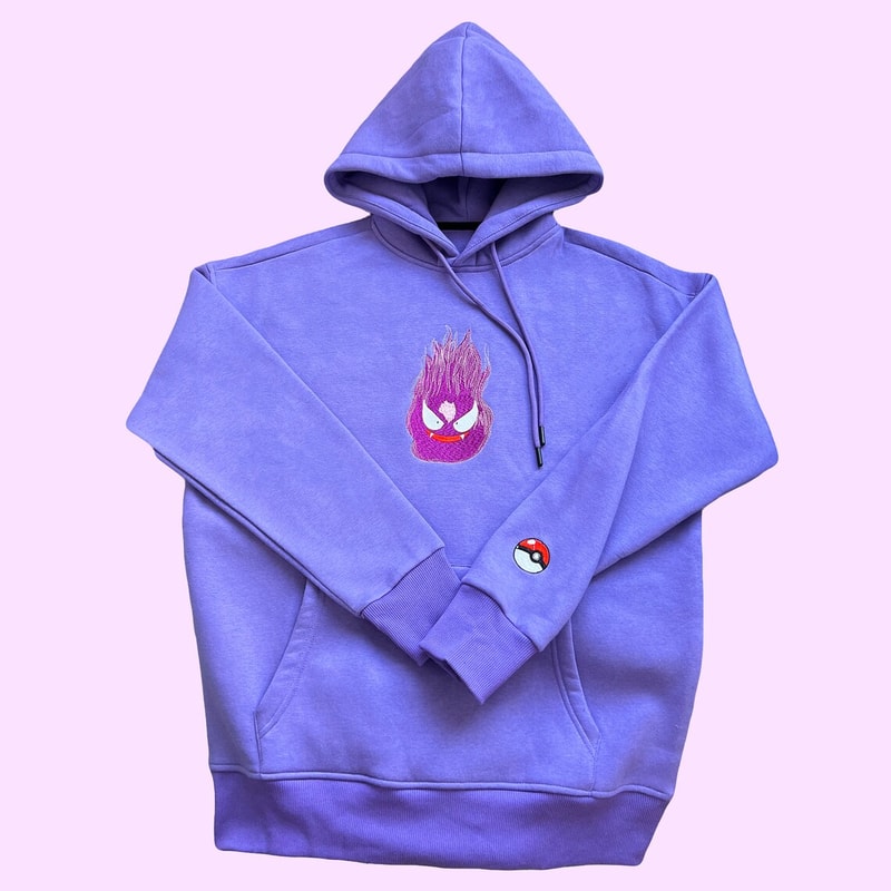 Pokemon GASTLY Embroidered Hoodie Pokemon GASTLY Embroidered Sweatshirt Pokemon Embroidery Pokemon Hoodies Pokemon GASTLY Sweatshirt.jpg