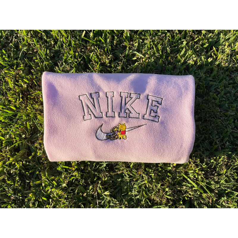 Pooh Bear Nike Logo Embroidered Shirt, Pooh Embroidery T-Shirt, Pooh Embroidered Sweatshirt, Pooh Embroidered Polo Shirt.jpg