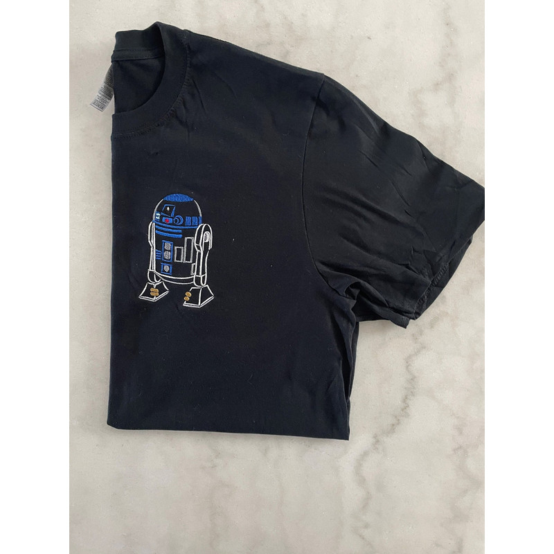R2-D2 Star Wars Embroidered Sweatshirt, Star Wars Embroidered T-shirt, Star Wars Embroidery Polo Shirt.jpg