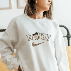 Songoku Nike Embroidered Sweatshirt, Dragonball Embroidered T-shirt