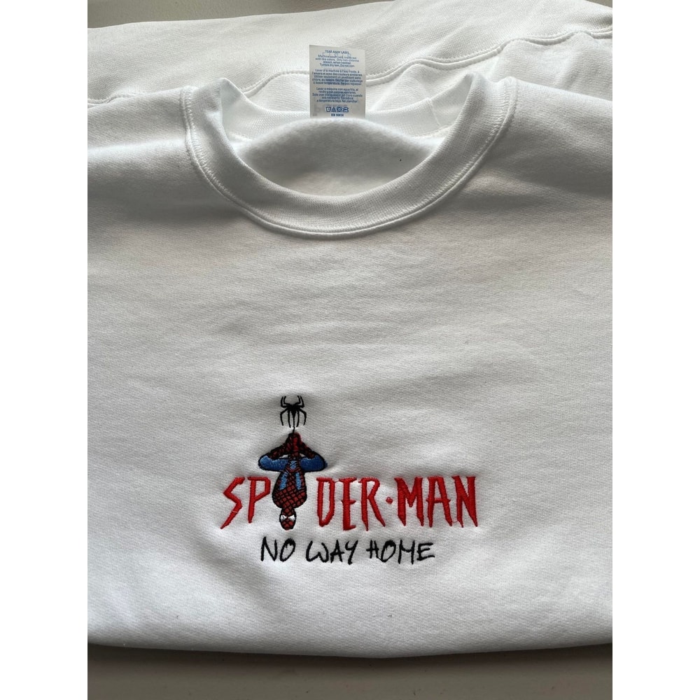 Spiderman No Way Home Avengers Embroidered Sweatshirt Inspired Crewneck Sweatshirt Christmas Xmas.jpg