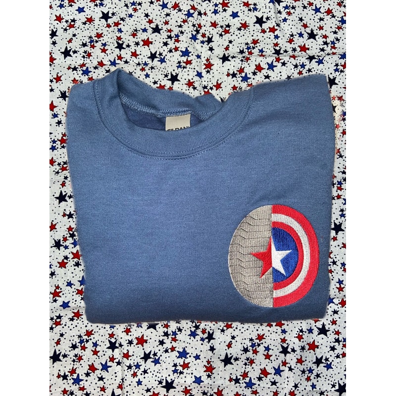 Winter Soldier And Captain America Shield Embroidered Sweatshirt Christmas Xmas.jpg