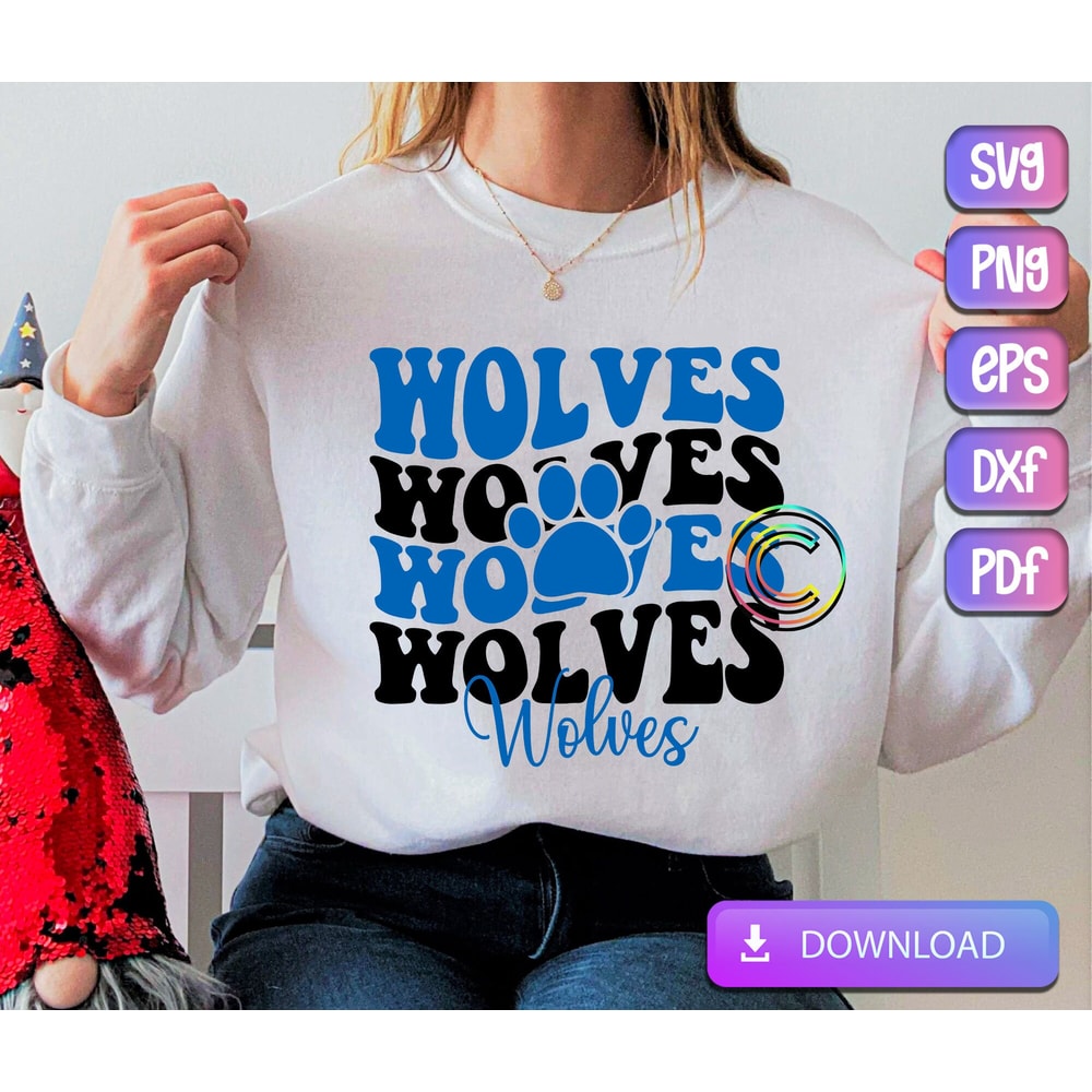 Stacked Wolves Paw SVG, Wolves Mascot svg, Wolves svg, Wolves Paw svg, Stacked Wolves svg, Wolves School Team svg, Wolves png 1.jpg