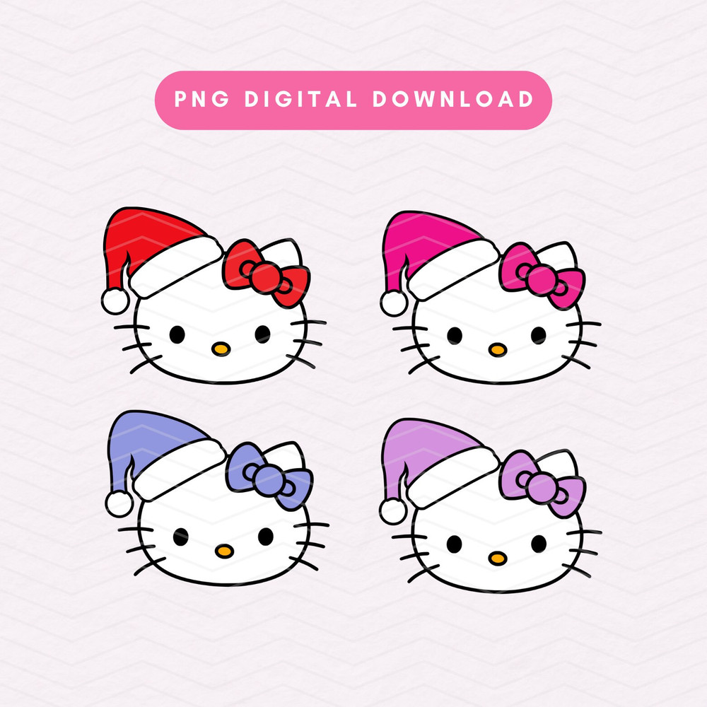 Christmas Kawaii Kitty PNG, Cute Christmas Sublimation Graphic, Kawaii Kitty Santa PNG, Christmas Digital Download.jpg