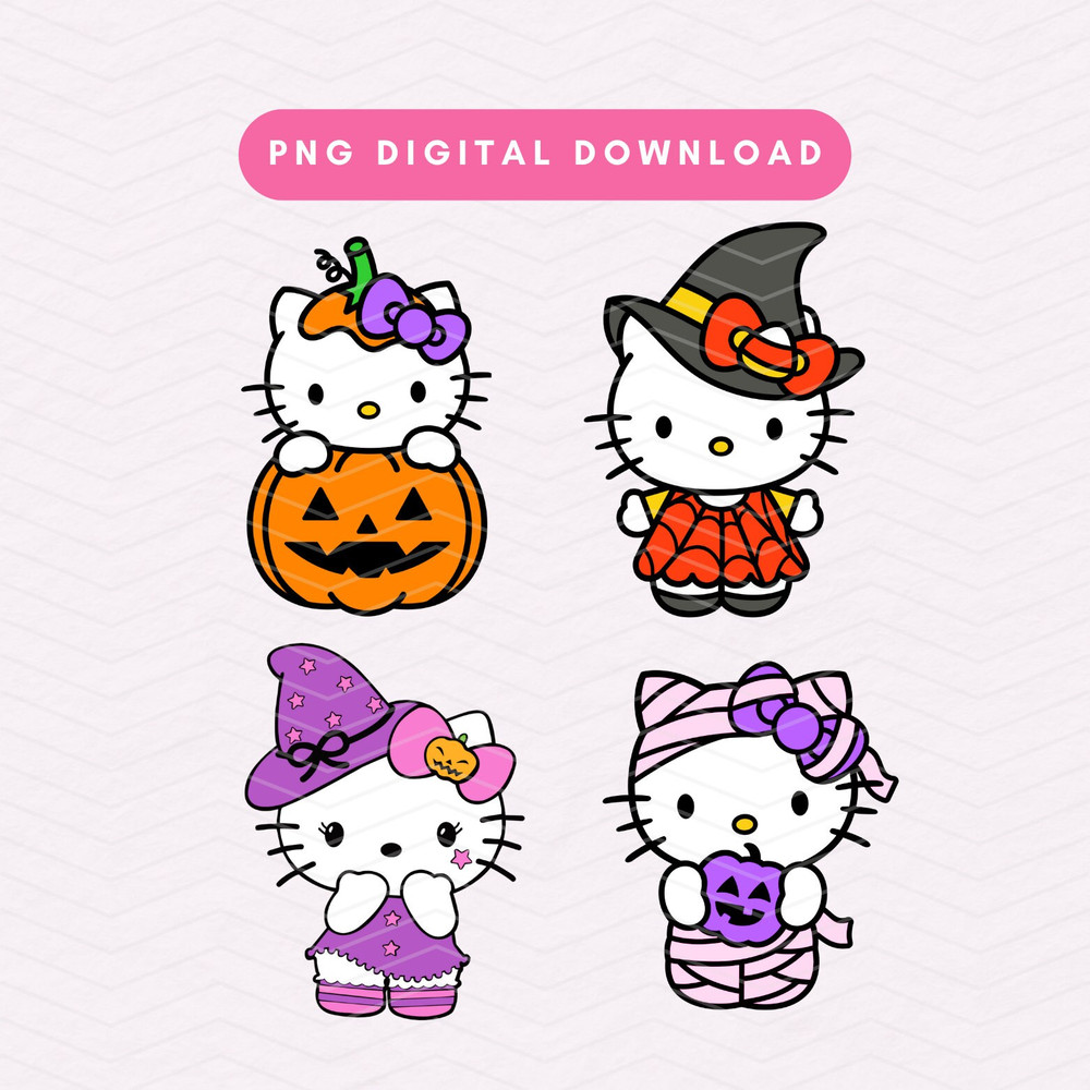 Spooky Halloween Kawaii Kitty PNG, Cute Kawaii Kitty PNG, Trendy Halloween Sublimation Graphic, Digital Download.jpg