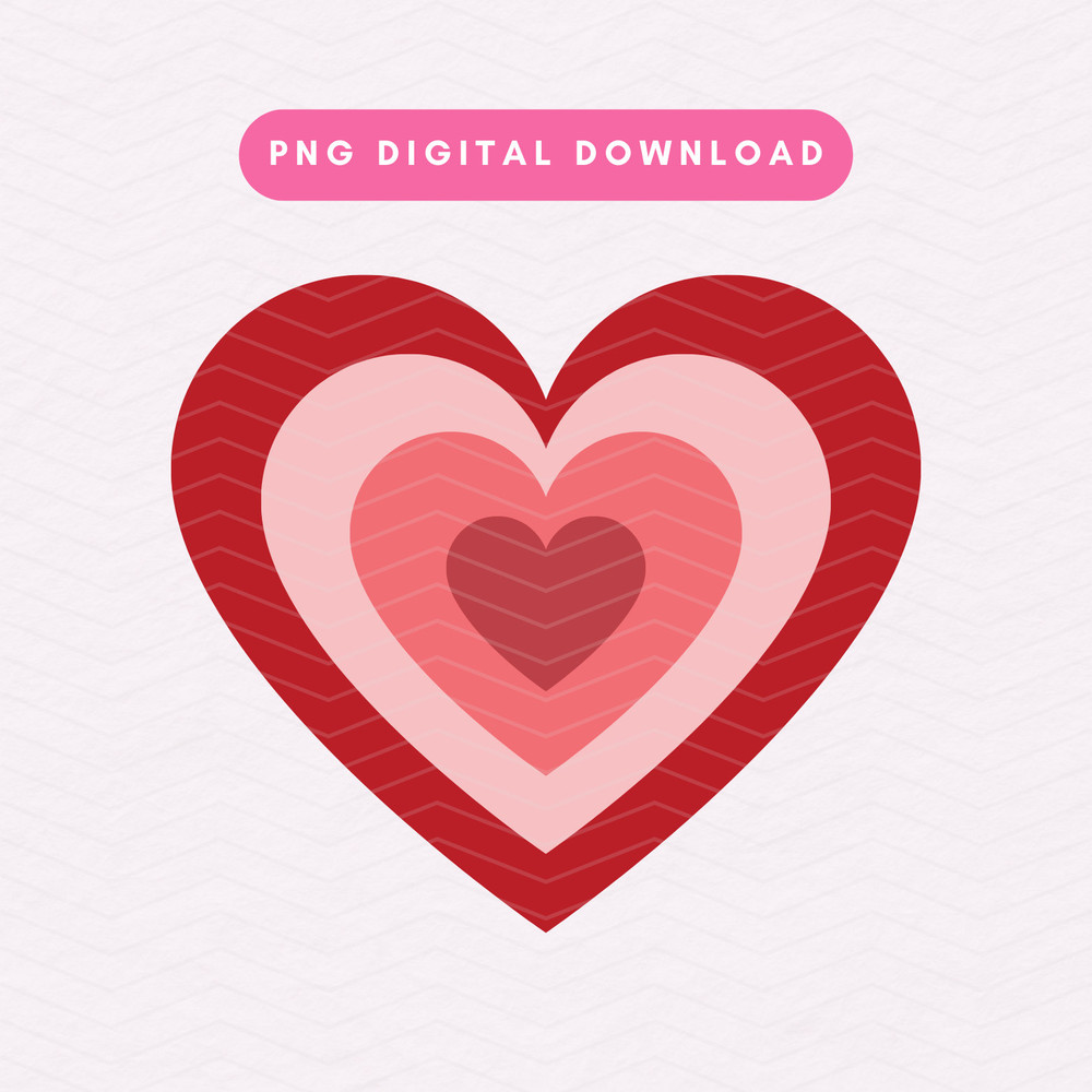 Y2K Red Heart PNG, Trendy Multicolored Y2K Heart PNG Sublimation Graphic .jpg
