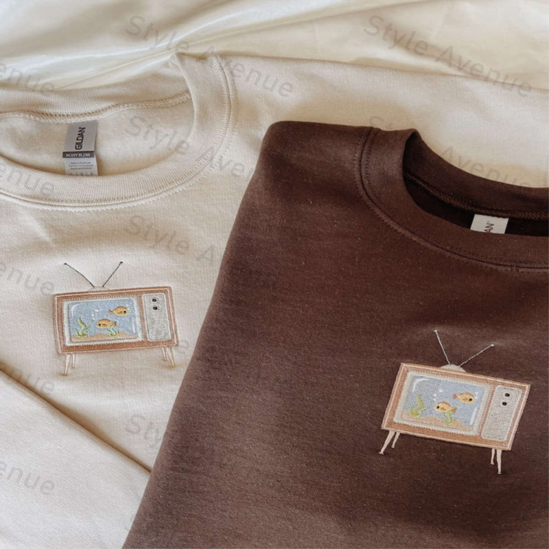 Aquarium TV Embroidered Sweatshirt 2D Crewneck Sweatshirt For Men Women.jpg