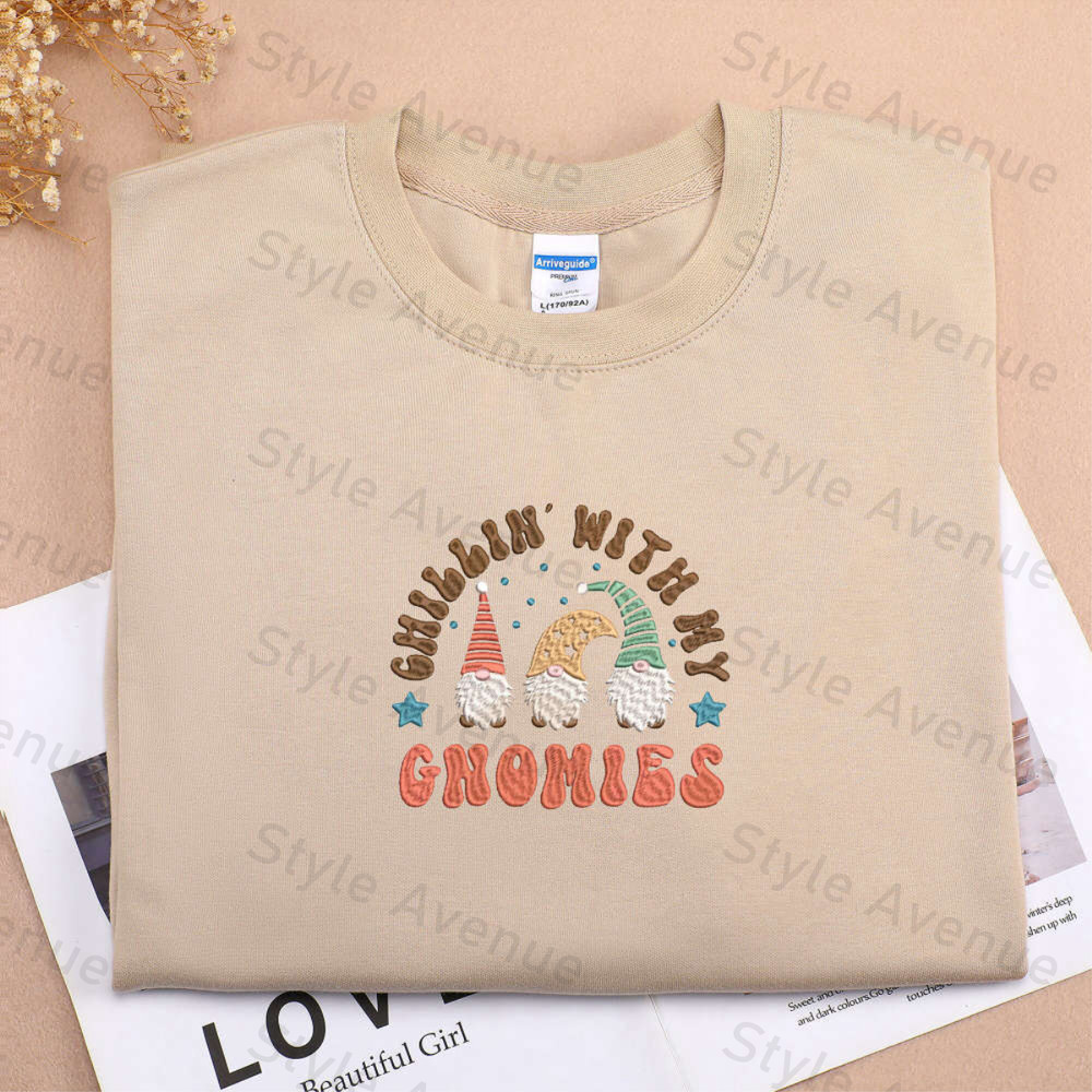 Custom Christmas Embroidered Sweatshirt, Christmas Santa, Christmas Gift.jpg