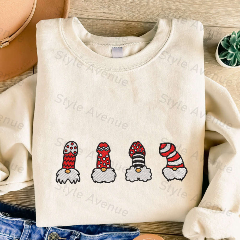 Dirty Ugly Christmas Embroidered Sweatshirt, Naughty Christmas Sweatshirt For Family.jpg