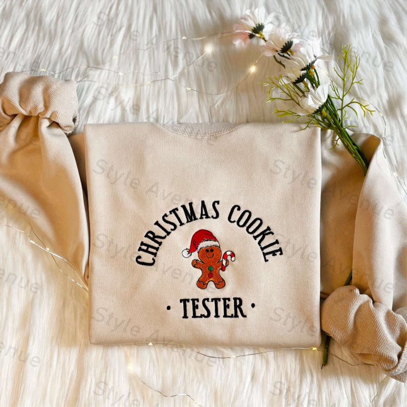 Embroidered Christmas Cookie Baker Gingerbread Sweatshirt Gift For Christmas.jpg