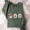 Embroidered Christmas Cookies Sweatshirt, Santa Reindeer Crewneck For Christmas.jpg