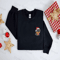 Embroidered Christmas Dog Sweatshirt, Rottweiler Santa Dog Sweatshirt For Family.jpg