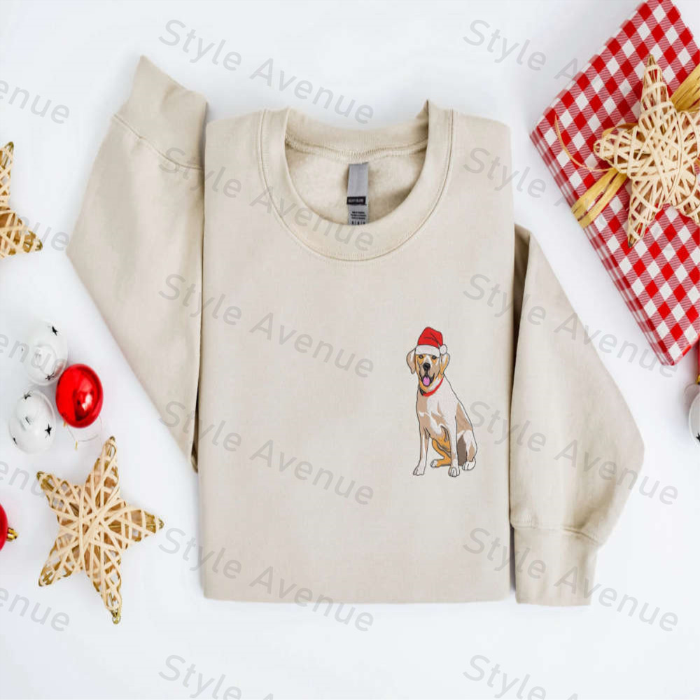 Embroidered Christmas Labrador Retriever Golden Sweatshirt For Men And Women.jpg