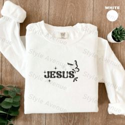 embroidered jesus sweatshirt, christian sweatshirt, best gift for christmas