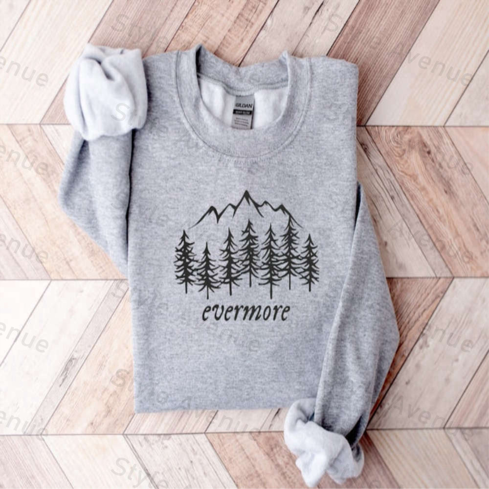 Evermore Embroidered Sweatshirt 2D Crewneck Sweatshirt Gift For Family.jpg
