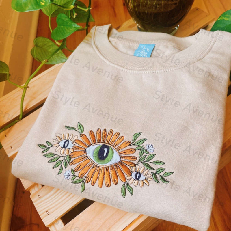 Floral Embroidered Sweatshirt 2D Crewneck Sweatshirt For Men And Women.jpg