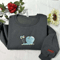 Funny Snail Embroidered Sweatshirt 2D Crewneck Sweatshirt Gift For Family.jpg