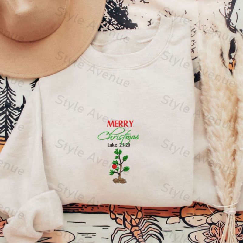 Mery Christmas Embroidery Sweatshirt, Luke Embroidery Sweatshirt For Family.jpg