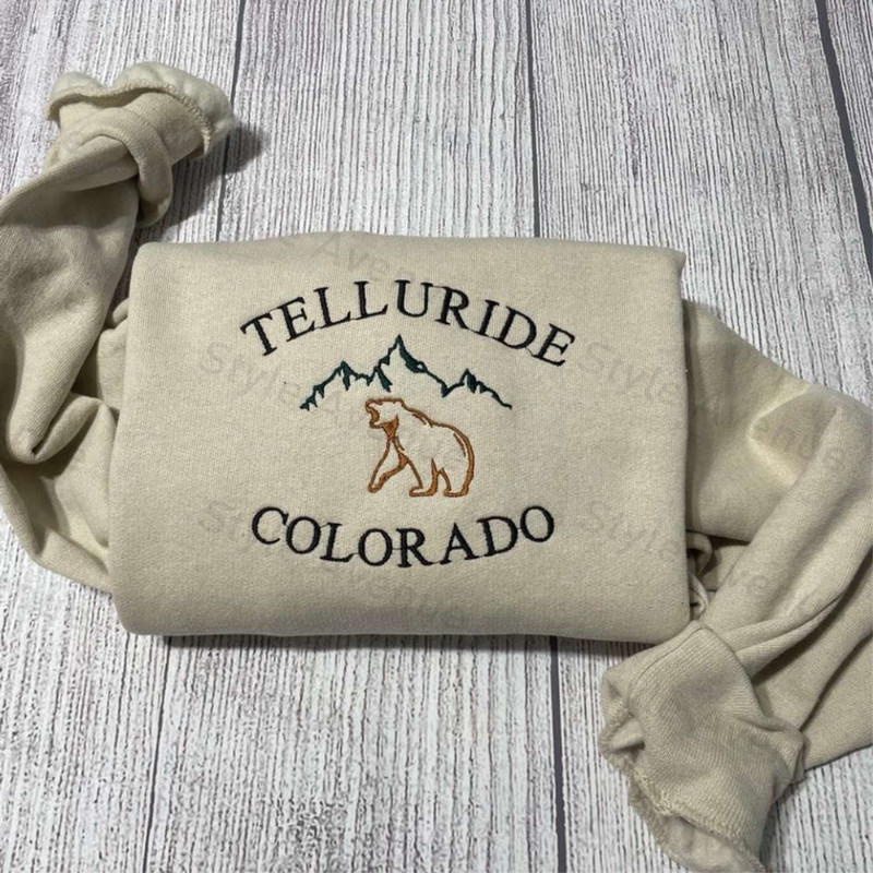Telluride Colorado Embroidered Sweatshirt 2D Crewneck Sweatshirt For Men Women.jpg