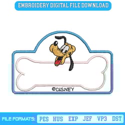 pluto bone embroidery design download file