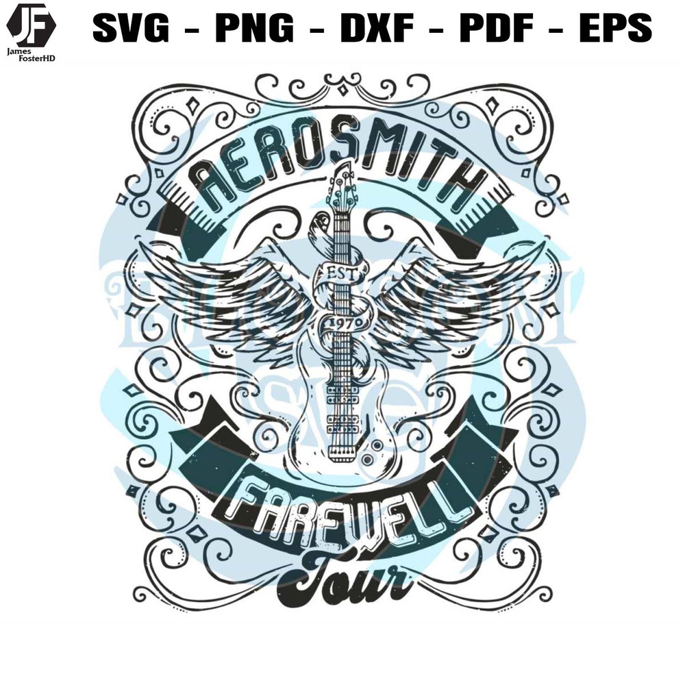 Aerosmith Farewell Tour Rock and Roll SVG File For Cricut.jpg