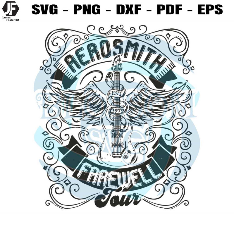 Aerosmith Farewell Tour Rock and Roll SVG File For Cricut.jpg
