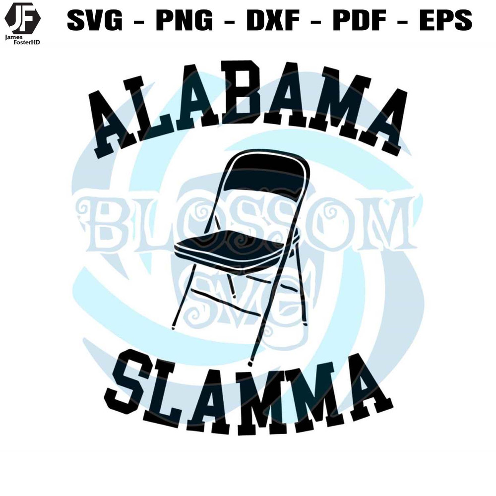 Alabama Slamma White Folding Chair SVG Cutting Digital File.jpg